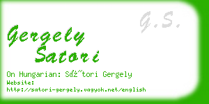 gergely satori business card